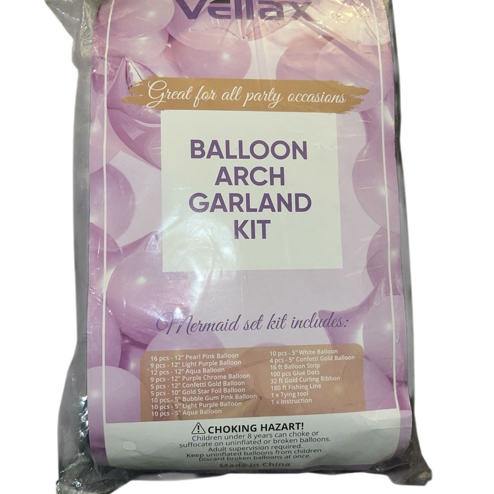 Ella Purple Party Balloon Decoration Kit